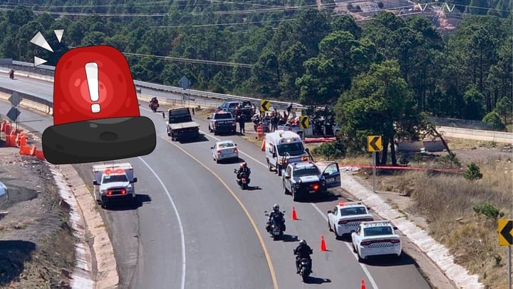 Accidente entre motocicletas en la Durango-Mazatlán deja una mujer muerta y tres lesionados