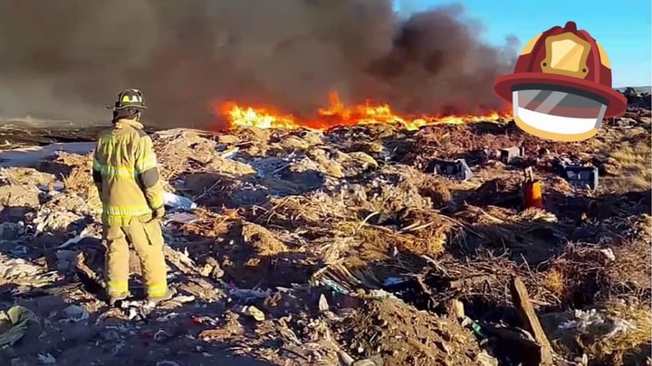 Incendio de zacatal moviliza a cuerpos de emergencia en la carretera a México | VIDEO