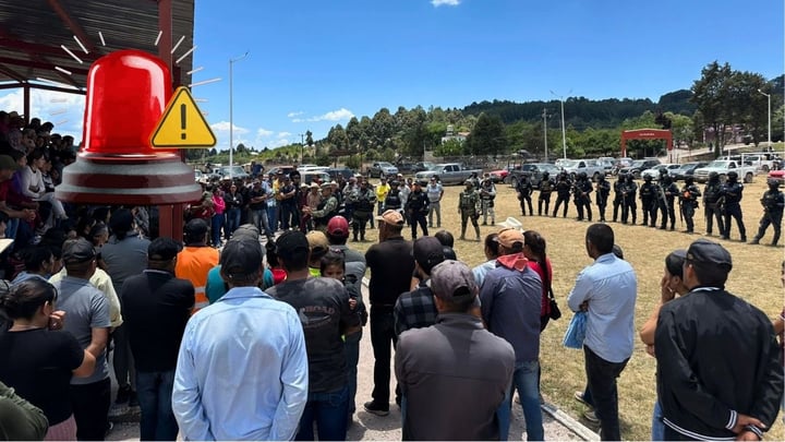 Frenan salida de maestros y familias en El Durazno tras operativo de seguridad