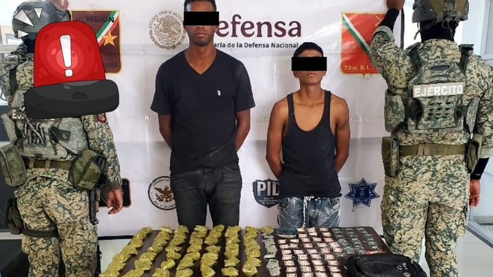 Ejército detiene a dos personas con droga en Gómez Palacio