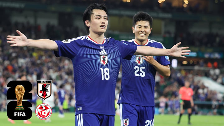 Mundial 2026: Japón corona el partido número mil de las Copas del Mundo goleando a Túnez