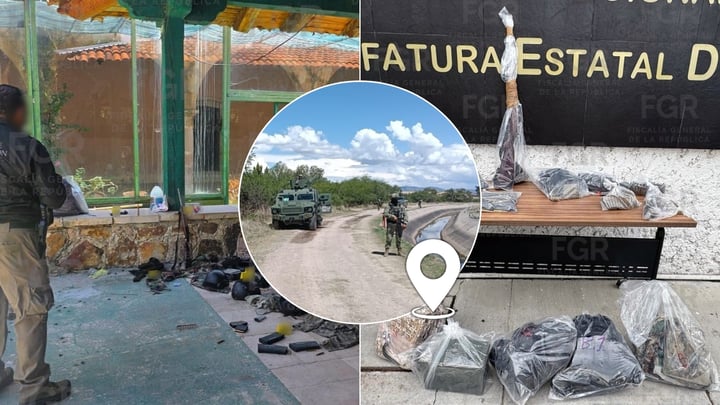 FGR: cateo en hacienda de Durango deja armas, cientos de cartuchos y equipo táctico asegurados