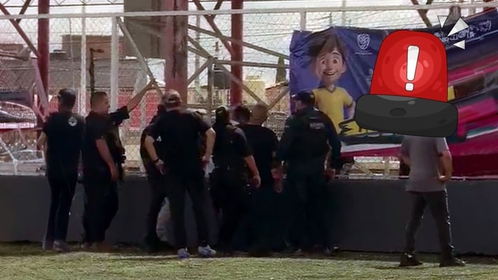 Riña entre equipos de futbol termina con intervención policial en la Unidad Deportiva San Antonio | VIDEO