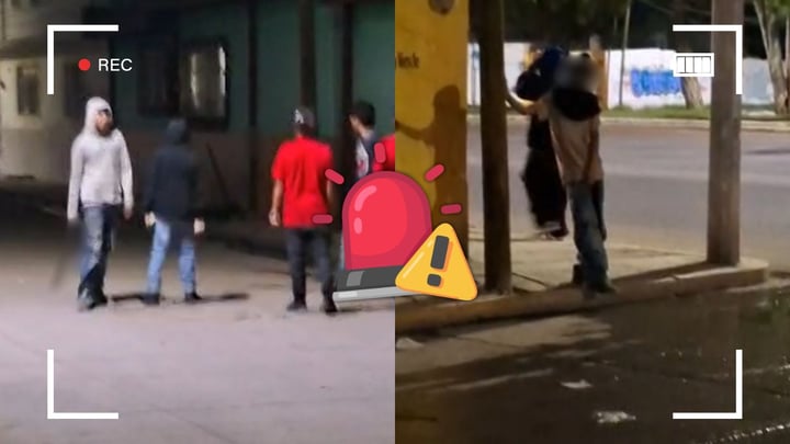 Reportan adolescentes armados con palos y machetes amenazando a vecinos en la Juan Lira
