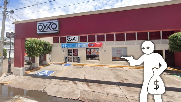 Asaltan con pistola un Oxxo en Zona Centro de Durango; ladrón huyó con dinero
