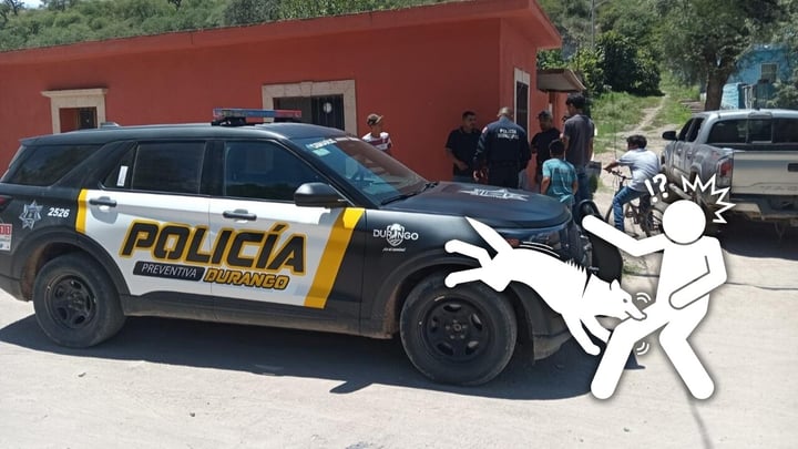 Ataque de cuatro perros deja lesionado a un hombre de la tercera edad en poblado de Durango