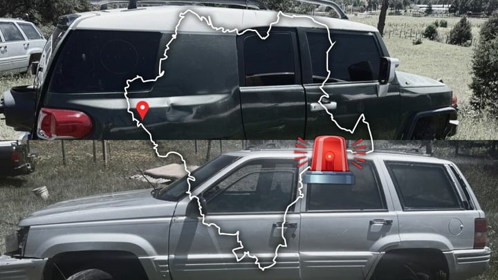 Aseguran vehículo con blindaje artesanal y otro con reporte de robo en Tamazula