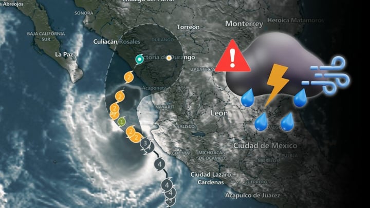 SMN prevé que huracán 'Simón' impacte Mazatlán el 15 de octubre; Alerta por lluvia y fuertes vientos