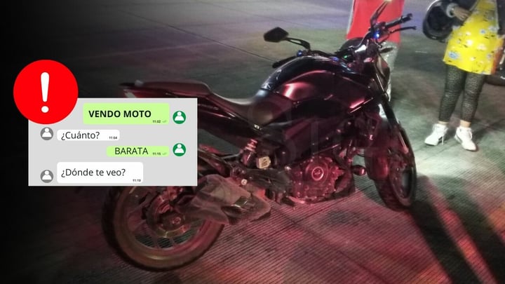Ofrecían en WhatsApp motocicleta robada en Durango; hay dos detenidos