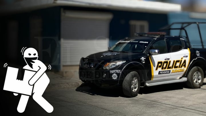 Fuerzan cortina de negocio en la colonia Santa Fe; roban pantalla y dinero