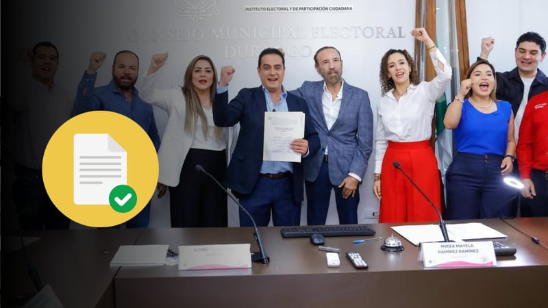 Elecciones Durango 2025: entregan constancia a Toño Ochoa; así quedó conformado el Cabildo