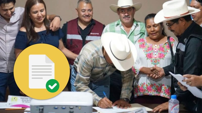 En Mezquital, entregan constancia de mayoría a candidato de Morena-PVEM-PT