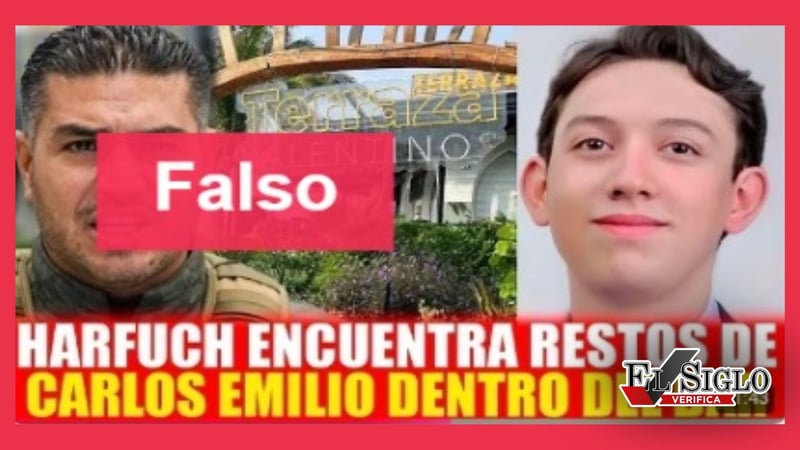 Harfuch no anunció el hallazgo de los restos de Carlos Emilio; el video está manipulado