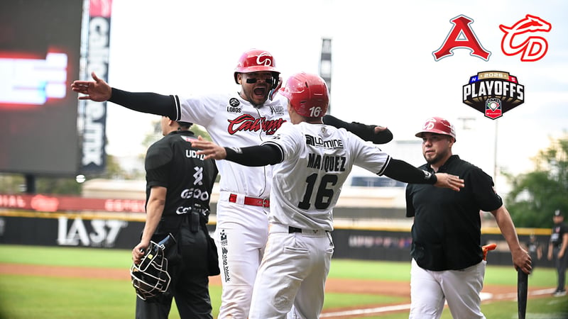 Caliente de Durango muestra su poderío, vence 9-3 a Acereros de Monclova e iguala la serie de playoffs