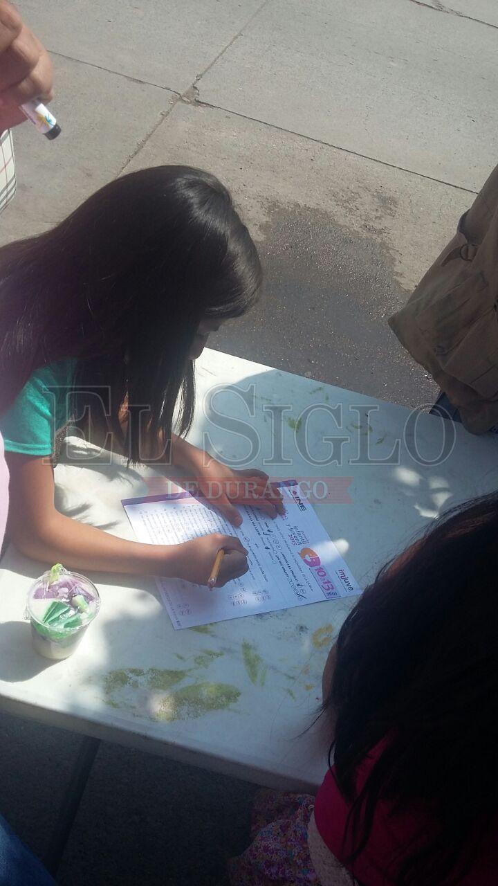 Los niños y niñas de Pánuco de Coronado y Vicente Guerrero participaron en la consulta infantil.