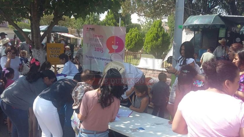 Los niños y niñas de Pánuco de Coronado y Vicente Guerrero participaron en la consulta infantil.