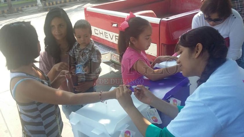 Los niños y niñas de Pánuco de Coronado y Vicente Guerrero participaron en la consulta infantil.