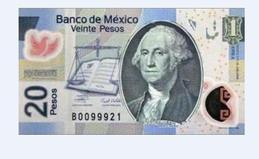 Ante el alza del dólar, han comparado su valor con el billete de 20 pesos.