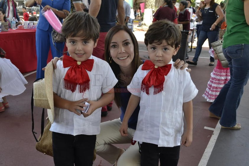 Chela, Emiliano y Santiago.