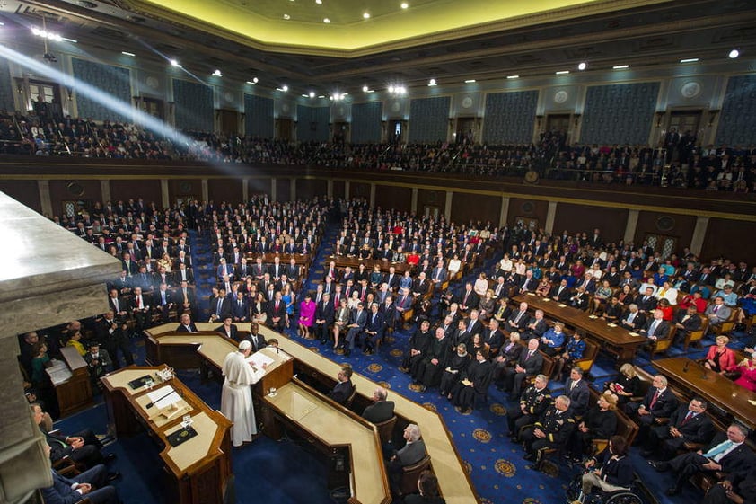 El Papa Francisco hizo historia al dirigirse al Congreso estadounidense en una sesión conjunta de ambas cámaras.