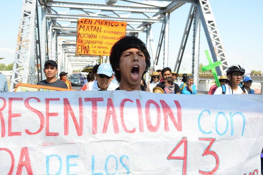 También en La Laguna se unieron a los reclamos a nivel mundial por Ayotzinapa.