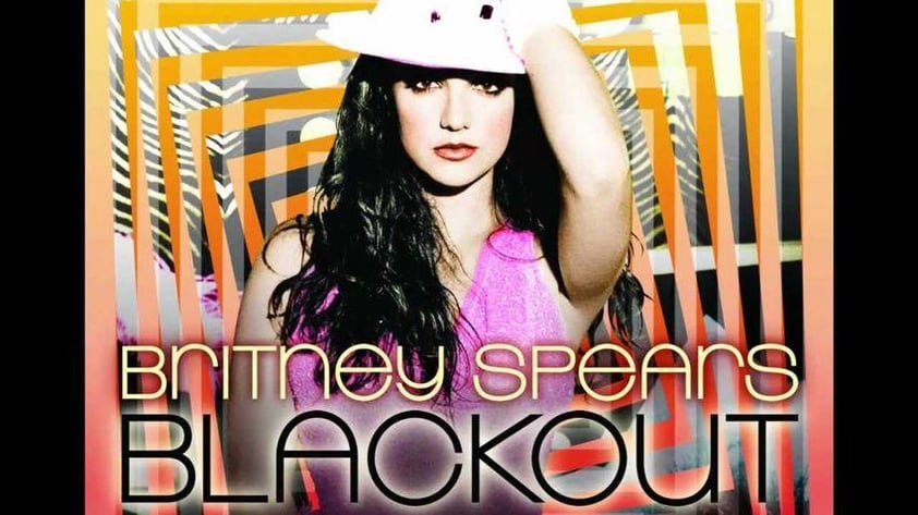 Así lució Britney Spears en la portada de su disco Blackout.