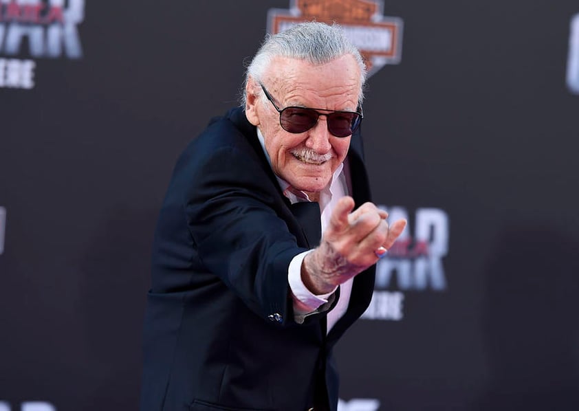 Stan Lee no podía faltar a la premier.