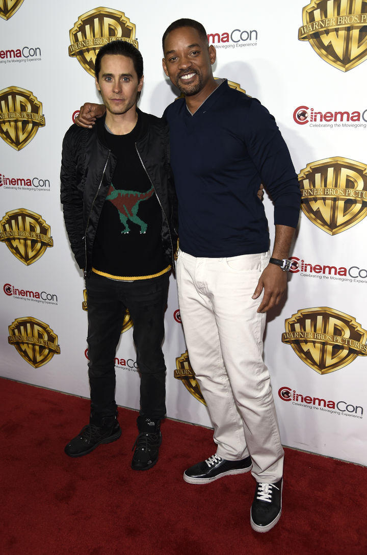 Jared Leto y Will Smith, protagonistas de Suicide Squad, acudieron al evento.