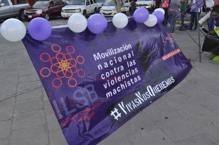 Las manifestantes gritaron consignas contra la cultura del abuso a las mujeres.