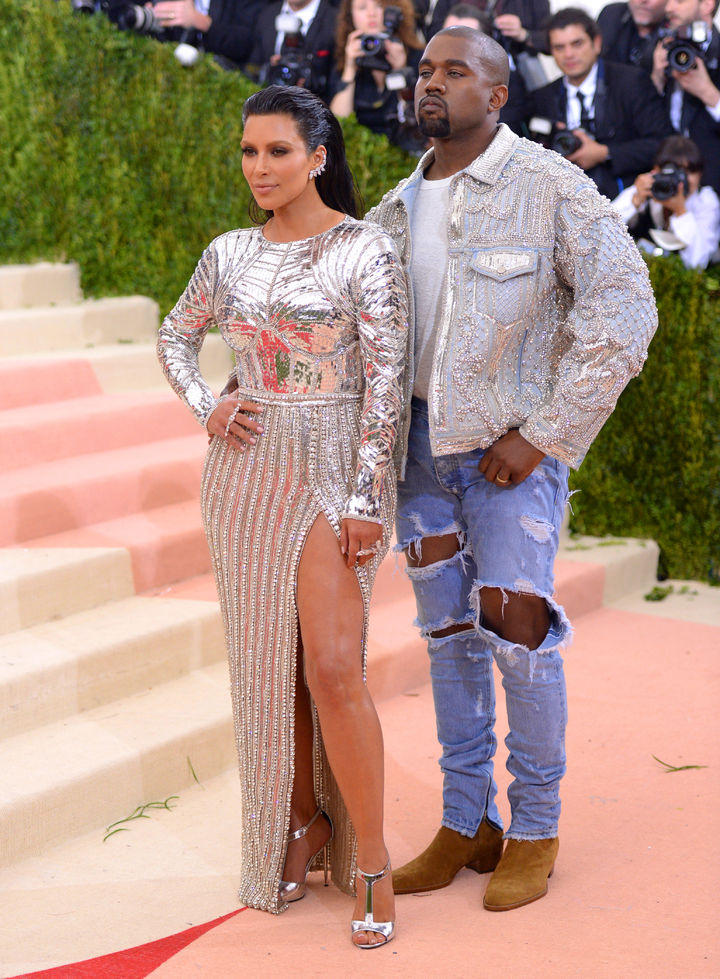 Kim Kardashian y Kanye West.