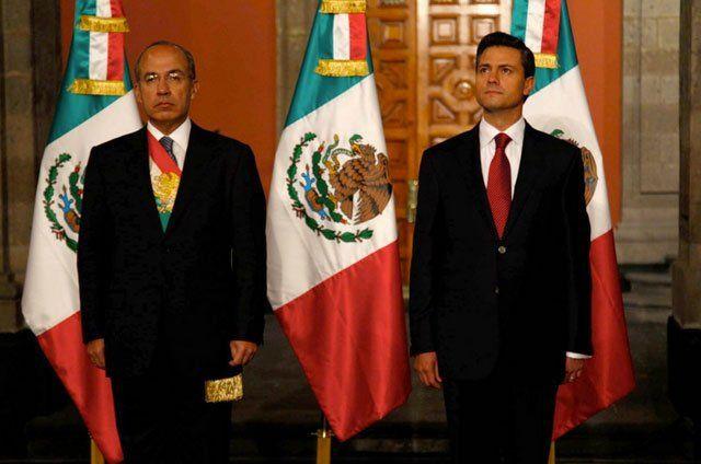 Peña Nieto ocupó el lugar como mandatario al culminar el sexenio de Felipe Calderón.