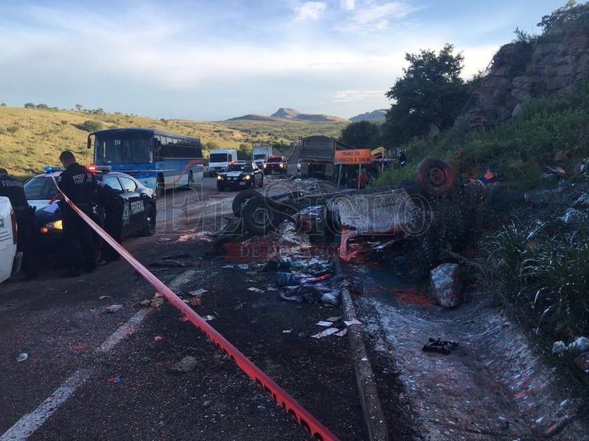 El accidente ocurrió a la altura del poblado El Saltito, municipio de Nombre de Dios