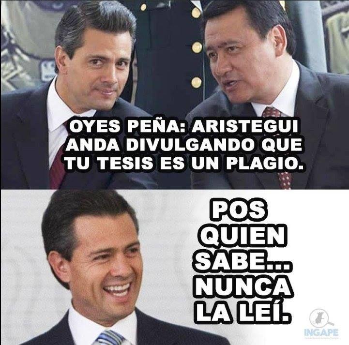 'Castigan' memes plagio en tesis de Peña Nieto