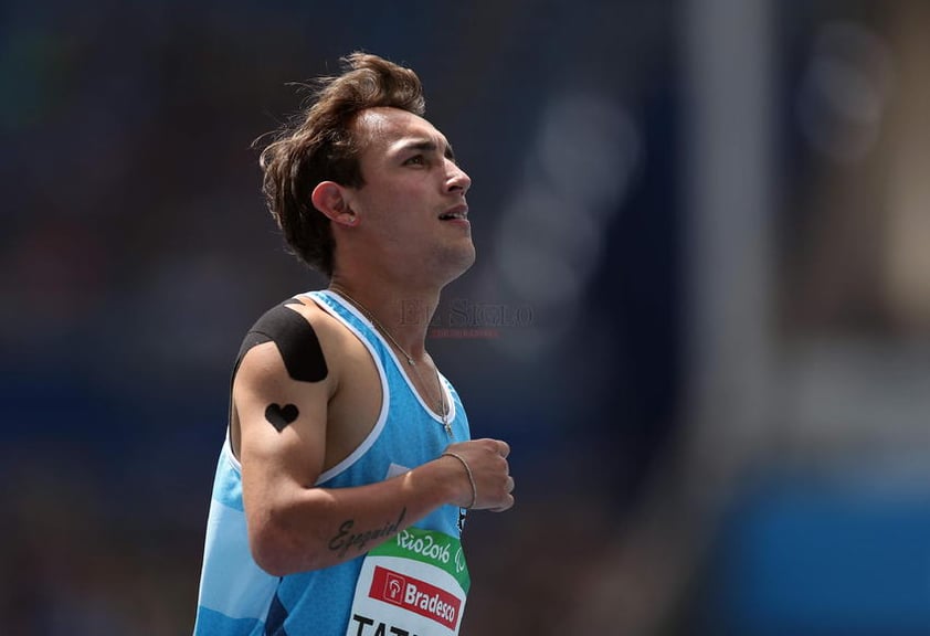 El argentino Mario Tataren participa hoy, sábado 10 de septiembre de 2016, en la competencia masculina de atletismo de 100m T47 de los Juegos Paralímpicos Río 2016 en el Estadio Olímpico de Río de Janeiro (Brasil).