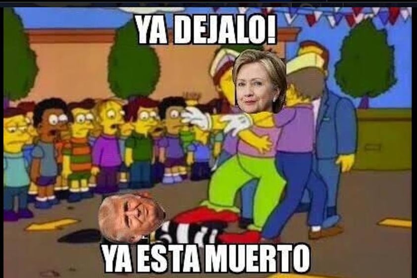 La desaprobación a Trump y el apoyo a Hillary se demostraron fuertemente en las redes sociales.