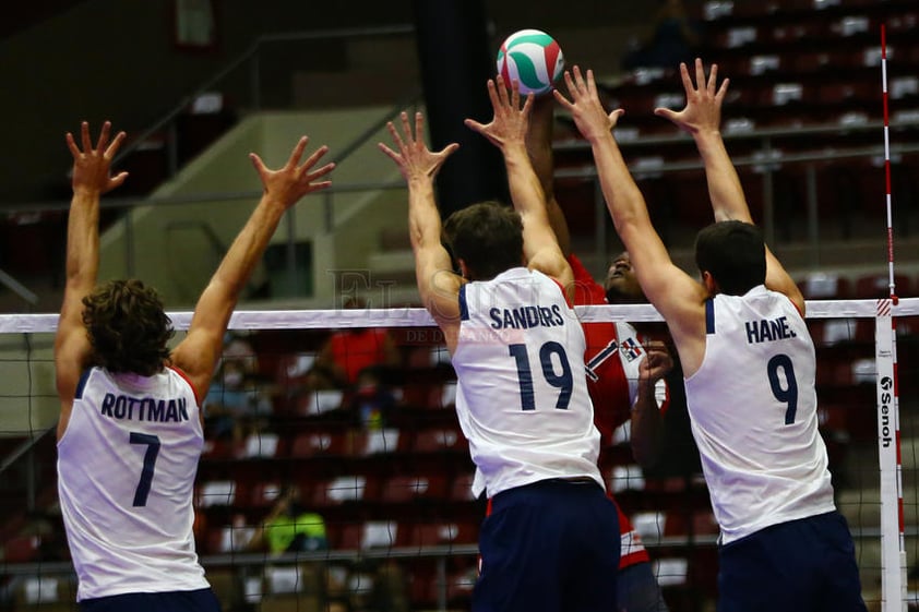 Los estadounidenses dieron cuenta de la República Dominicana 3-1. Los parciales fueron 25-18, 23-25, 25-18 y 26-24.