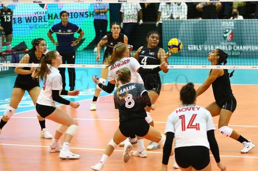 México derrota a Canadá 3-0 en el Mundial de Voleibol Sub-18, Durango 2021