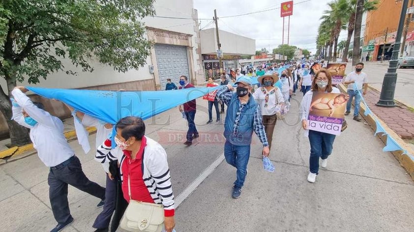 Colectivos marchan a favor de la vida