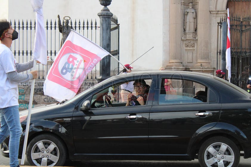 Fiesta albiverde en la Plaza de Armas