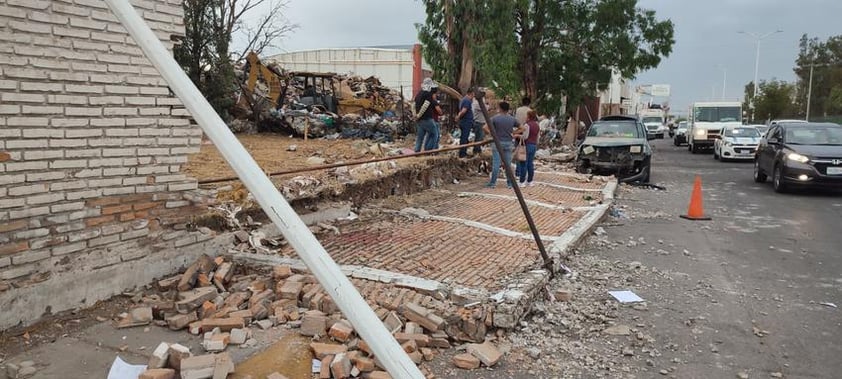 Daños causados por los fuertes vientos en Durango