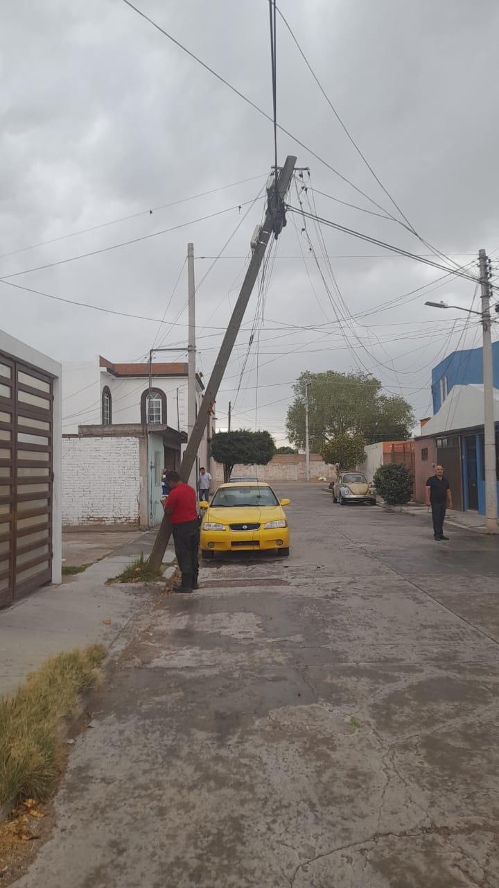 Daños causados por los fuertes vientos en Durango