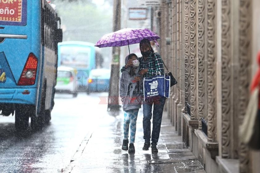 Imágenes de la lluvia de este lunes