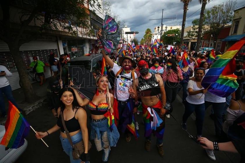 Marcha LGBT+ 2022 en la ciudad de Durango