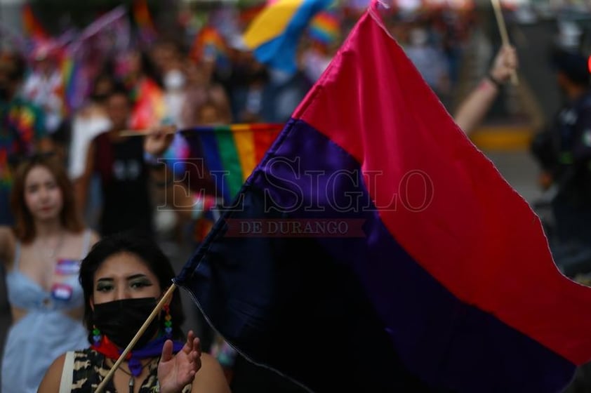 Marcha LGBT+ 2022 en la ciudad de Durango