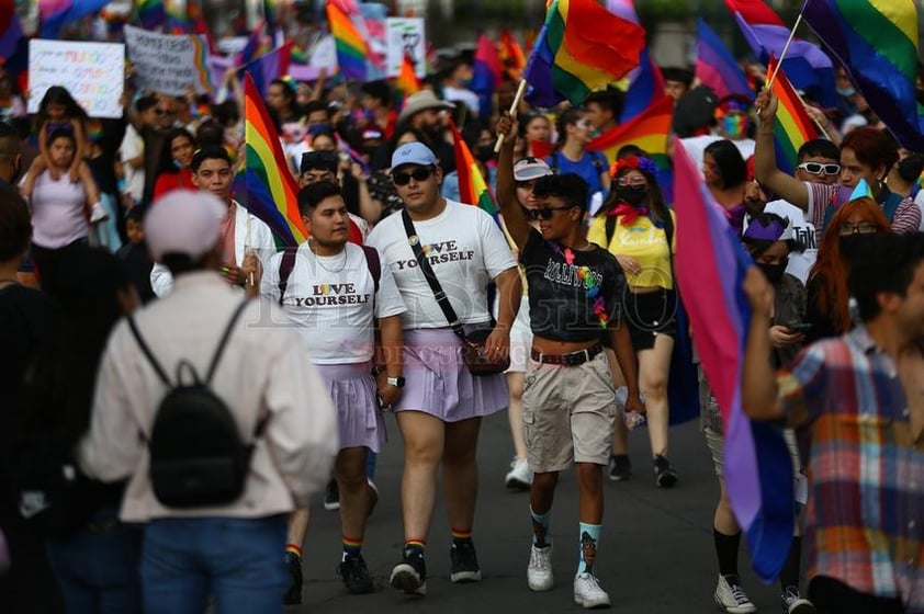 Marcha LGBT+ 2022 en la ciudad de Durango