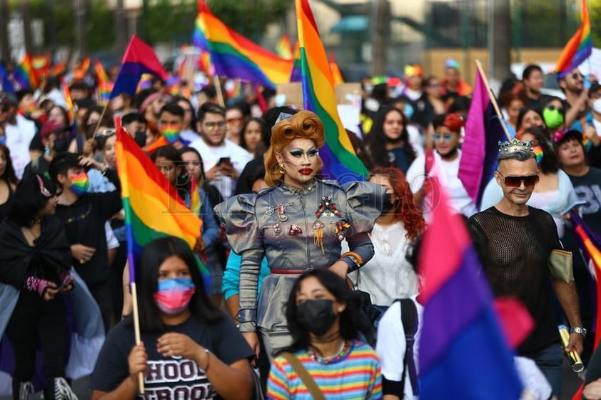 Marcha LGBT+ 2022 en la ciudad de Durango