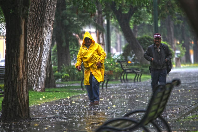 Imágenes de la lluvia de este miércoles