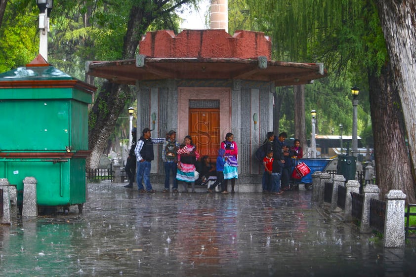 Imágenes de la lluvia de este miércoles