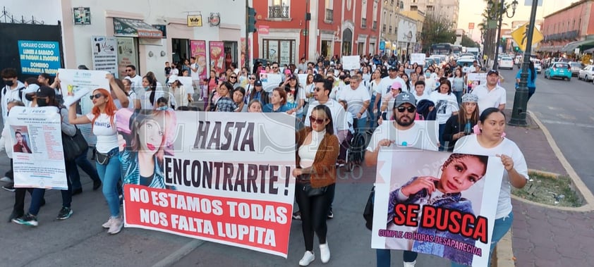 MARCHA POR LA DESAPARICIÓN DE LUPITA VÁZQUEZ