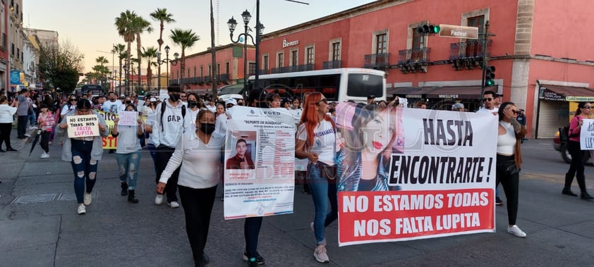 MARCHA POR LA DESAPARICIÓN DE LUPITA VÁZQUEZ